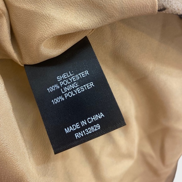 Majorelle Tan Animal Print Ruffle Hem Dress NWT Large - Picture 4 of 6